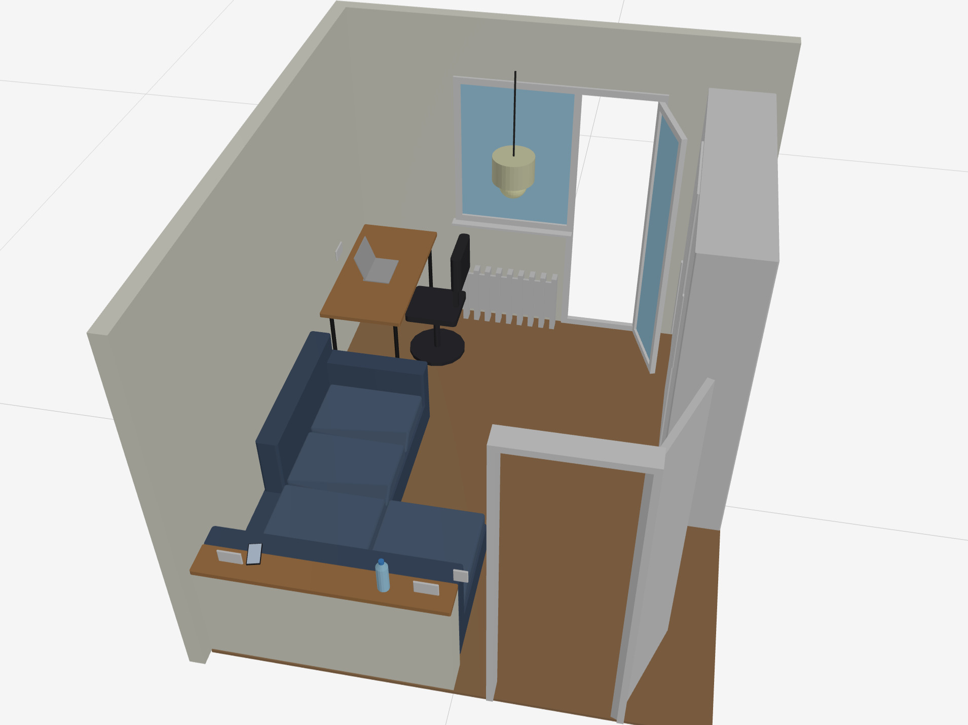 Room interior layout via AI